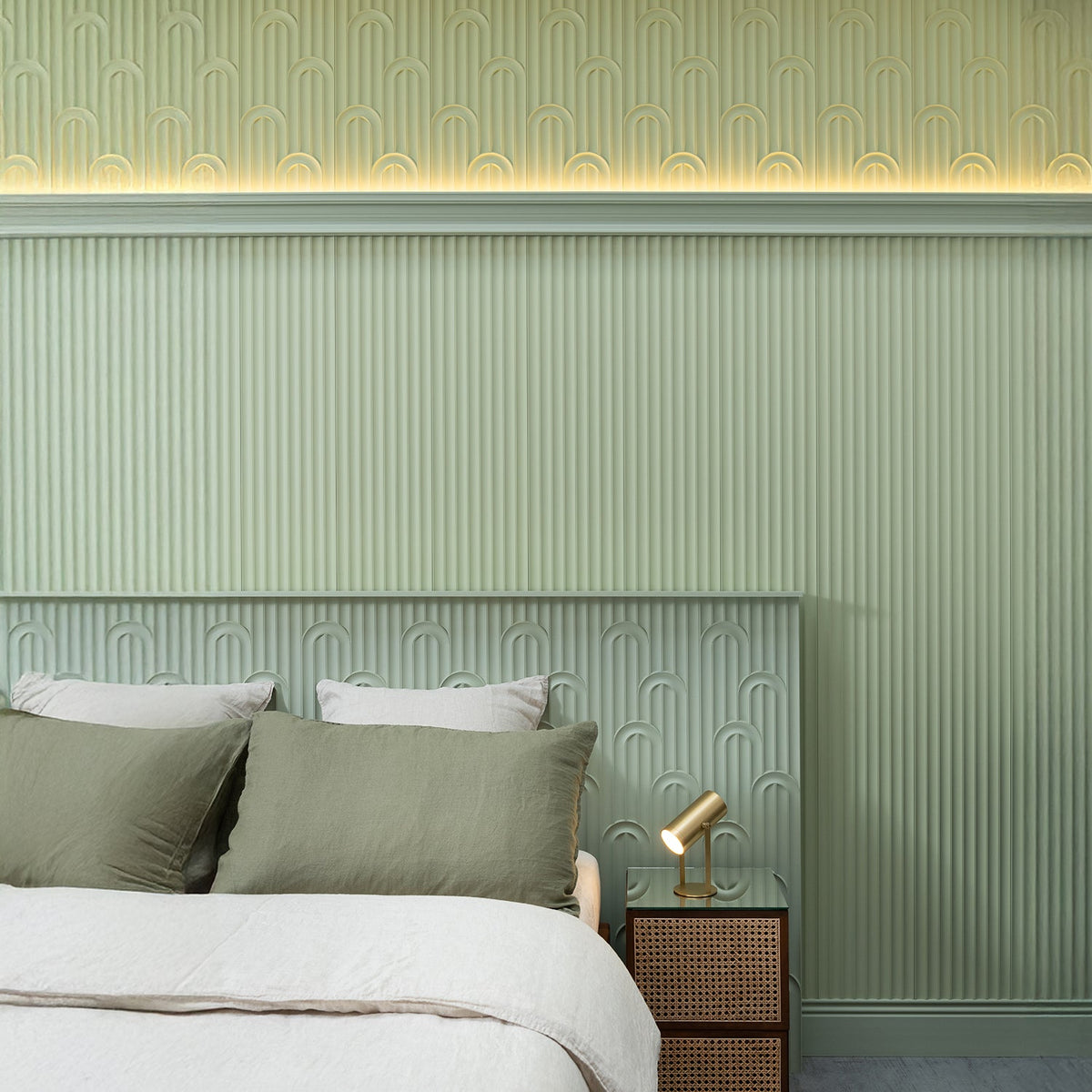 Orac Valley Loop 3D Paintable Wall Panel