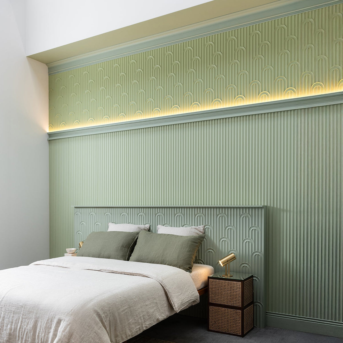 Orac Valley Loop 3D Paintable Wall Panel